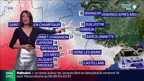 Météo Alpes du Sud: journée ensoleillée sauf sur le nord des Hautes-Alpes, jusqu'à 23 degrés à Digne-les-Bains