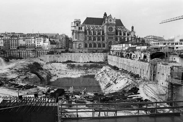 Les Halles après démolition.