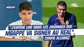 Real Madrid : "J'espère lire dans les journaux que Mbappé va signer", confie le numéro 1 mondial Alcaraz