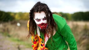 Un participant à la course zombie de Walden, dans le Sussex, le 5 octobre dernier.