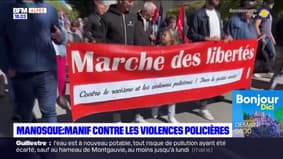 Manosque: une centaine de personnes réunies pour la manifestation contre les "violences policières"