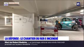 La Défense: un incendie se déclare dans le chantier du RER E