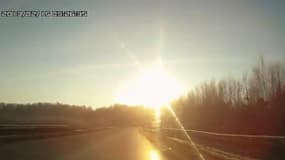 Un Russe a filmé l'arrivée de la météorite vendredi.
