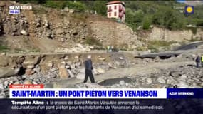 Saint-Martin: un pont piéton vers Venanson 
