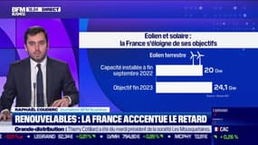 Renouvelables: la France est en retard et n'atteindra pas ses objectifs en 2023