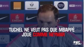 PSG : Tuchel ne veut pas que Mbappé joue comme Neymar