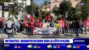Retraites: manifestations sur la Côte d'Azur