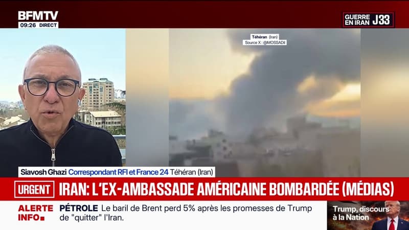 Guerre au Moyen-Orient: l'ancienne ambassade des États-Unis à Téhéran touché par des missiles