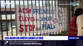 Var: les AESH en grève manifestent à Toulon