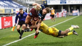 Nathanaël Hulleu, lors de l'essai de la victoire