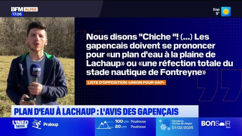 Gap: le maire Roger Didier veut un référendum sur la création d'un plan d'eau sur la plaine de Lachaup