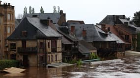 Des inondations à Montignac-Lascaux (Dordogne) ce lundi 21 avril 2025.