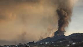 Le volcan La Cumbre Vieja le 25 septembre 2021 sur l'île La Palma, aux Canaries, en Espagne.