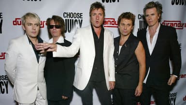 Roger Taylor, Andy Taylor, Simon LeBon, John Taylor and Nick Rhodes, membres de Duran Duran, en 2003