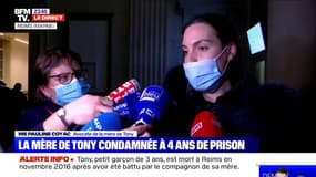 Me Pauline Coyac, avocate de la mère de Tony: "Cette jeune femme n'a pas tué cet enfant, (...) cette jeune femme est une victime aussi"