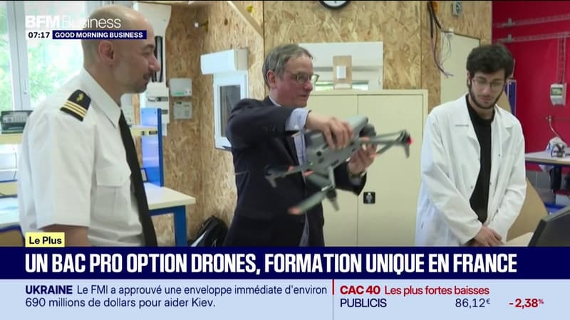 Un bac pro option drones, formation unique en France