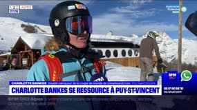 La championne de snowboard Charlotte Bankes se ressource dans la station de Puy-Saint-Vincent