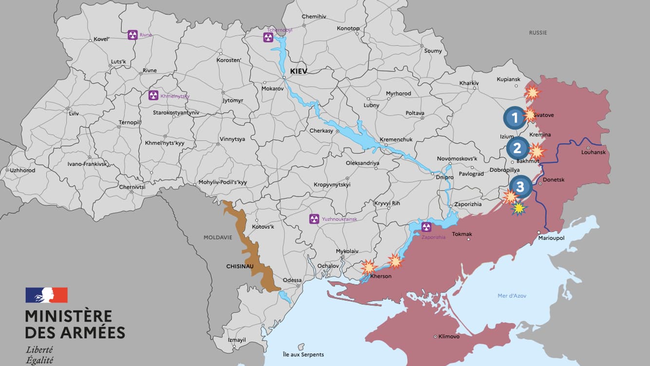 La situation en Ukraine au 22 février 2023.