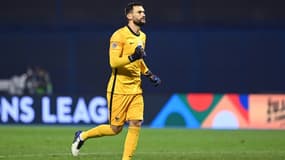 Le gardien et capitaine Hugo Lloris avec les Bleus contre la Croatie en Ligue des nations à Zagreb, le 14 octobre 2020
