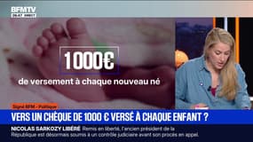 Signé BFM - Gabriel Attal propose de verser 1.000 euros à chaque nouveau né