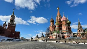 La Place Rouge à Moscou en avril 2022