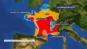 Voici à quoi la France pourrait ressembler en 2070 si rien n'est fait contre le réchauffement climatique