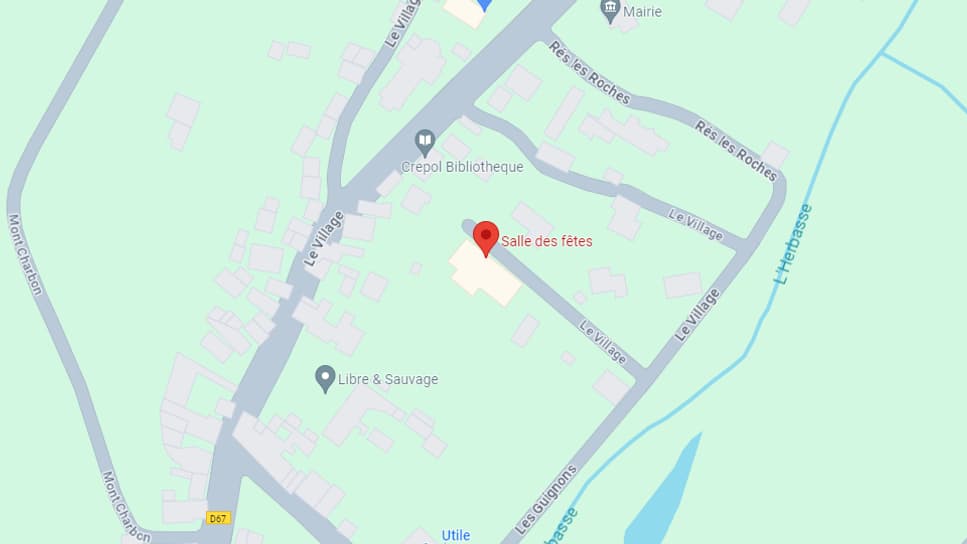 Village de Crépols dans la Drôme sur Google Maps.