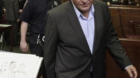 Dominique Strauss-Kahn lors de l'audience au cours de laquelle il a obtenu sa libération sous caution, le 19 mai dernier. L'ancien directeur général du Fonds monétaire international, accusé de tentative de viol le mois dernier sur une employée d'hôtel à M