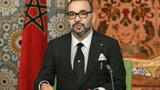 Une photo du roi du Maroc Mohammed VI diffusée par le palais royal après son discours à la nation, le 6 novembre 2021 à Fès