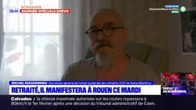 Retraité, Michel manifestera à Rouen ce mardi contre la réforme