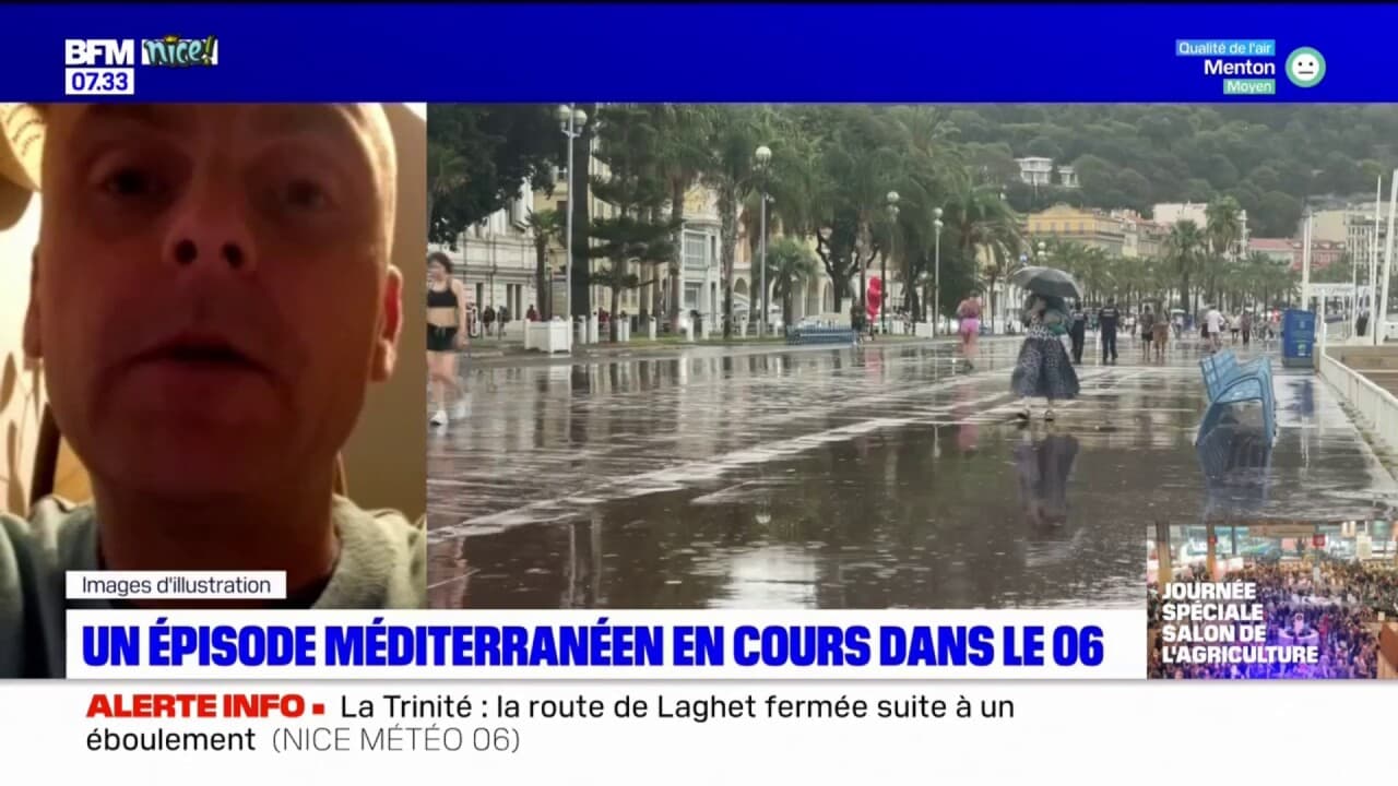 Un épisode méditerranéen en cours ce lundi matin dans les Alpes-Maritimes