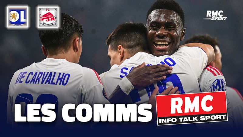 OL 2-0 Salzbourg : les Lyonnais sans forcer, les buts de Satriano et Kluivert avec les comms RMC