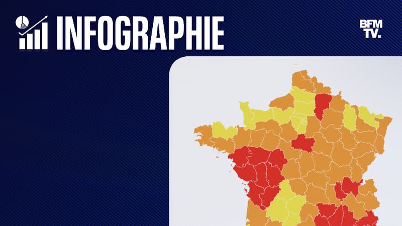 Le ministère de l'écologie a réalisé une carte projetant le risque de sécheresse à la fin de l'été 2022.