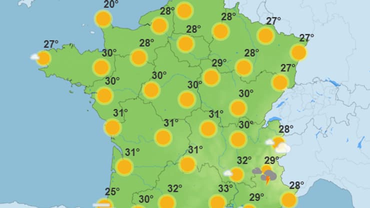La météo jeudi 19 juin 2025 La météo jeudi 19 juin 2025