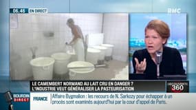 "Moulé à la louche au lait cru, ça donne un camembert typique, qui a du goût, qui sent bon (...) Si on pasteurise, on tue le lait (...) ça donne du 'plâtre' "
