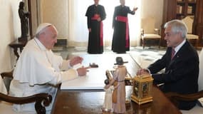 Le Pape François et le président chilien Sebastian Piñera