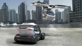 Le Pop Up peut à la fois disposer de rotors, façon drone, ou de roues pour circuler comme une voiture.
