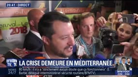 Migrants: "Si la France veut respecter ce qu'elle a signé, elle devrait ouvrir ses portes à 9.000 réfugiés venus d'Italie", lance Matteo Salvini