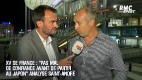 XV de France : "Pas mal de confiance avant de partir au Japon" analyse Saint-André