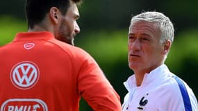 Hugo Lloris et Didier Deschamps