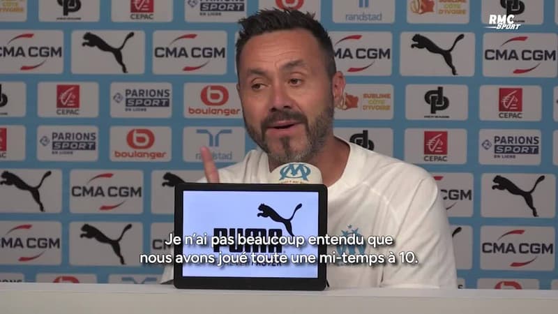 "Ça n'aurait rien changé", De Zerbi justifie ses choix tactiques contre le Sporting