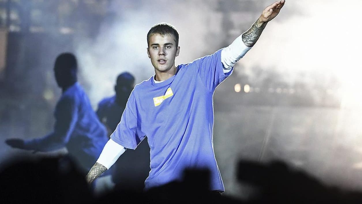 Justin Bieber en concert à l'AccorHôtels Arena de Paris, le 20 septembre 2016
