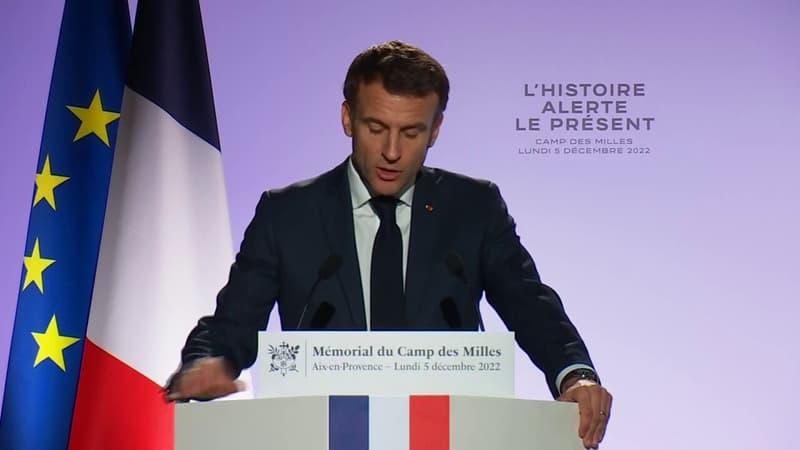 Emmanuel Macron au Camp des Milles: 