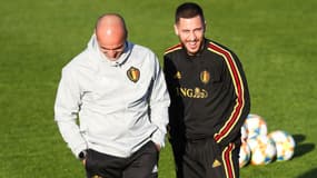 Roberto Martinez et Eden Hazard