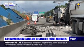 Lille: immersion au sein du chantier titanesque de l'A1