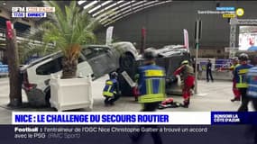 Nice: un challenge de secours routier pour les pompiers