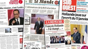 La prestation du président de la République François Hollande a fait la une.