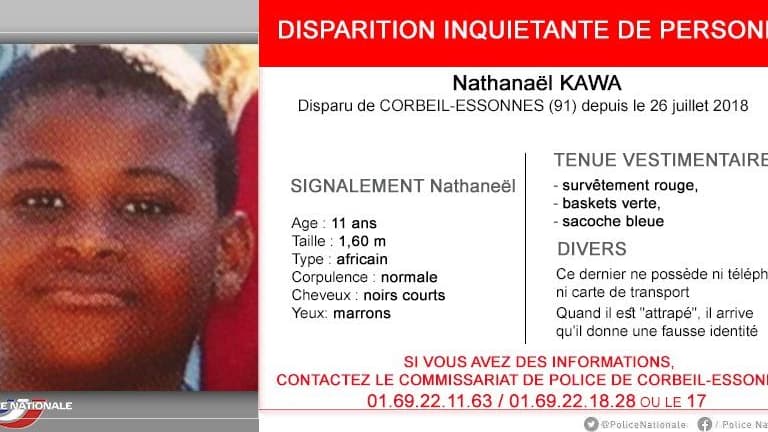Un jeune ado de 11 ans a disparu depuis jeudi à Corbeil-Essonnes.