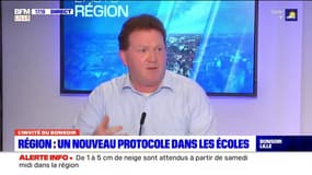 Protocole dans les écoles: secrétaire régional FSU Hauts-de-France, aimerait que les établissements "aient la possibilité de passer en demi-classe"