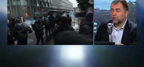 "La police est à bout. (...) Ils ont vu des casseurs les attaquer, ils n'avaient pas les moyens nécessaires pour assurer leur protection", explique Nicolas Comte